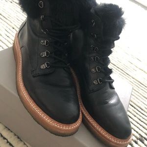 Botkier - Winter Combat Boots. Black. Size 9